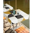 thumbnail image 2 of Vintage Mid Century Abstract Geometry Table Cloth with Umbrella Hole and Zipper,Outdoor Tablecloth Waterproof Patio Table Cloths Spillproof Washable Table Cover Modern Color Block, 2 of 6