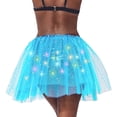 thumbnail image 4 of SUNSIOM Women Cos-Play Half Dress, Mesh Star Pattern Lighting Lamp Princess Cute Dancing Skirt, 4 of 5