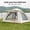 Large size, variant on Four Corner Speed Open Tent,Waterproof,Windproof Easy Setup,with 2 Mesh Door & 2 Large Mesh Windows for Outdoor,Camping,Hiking