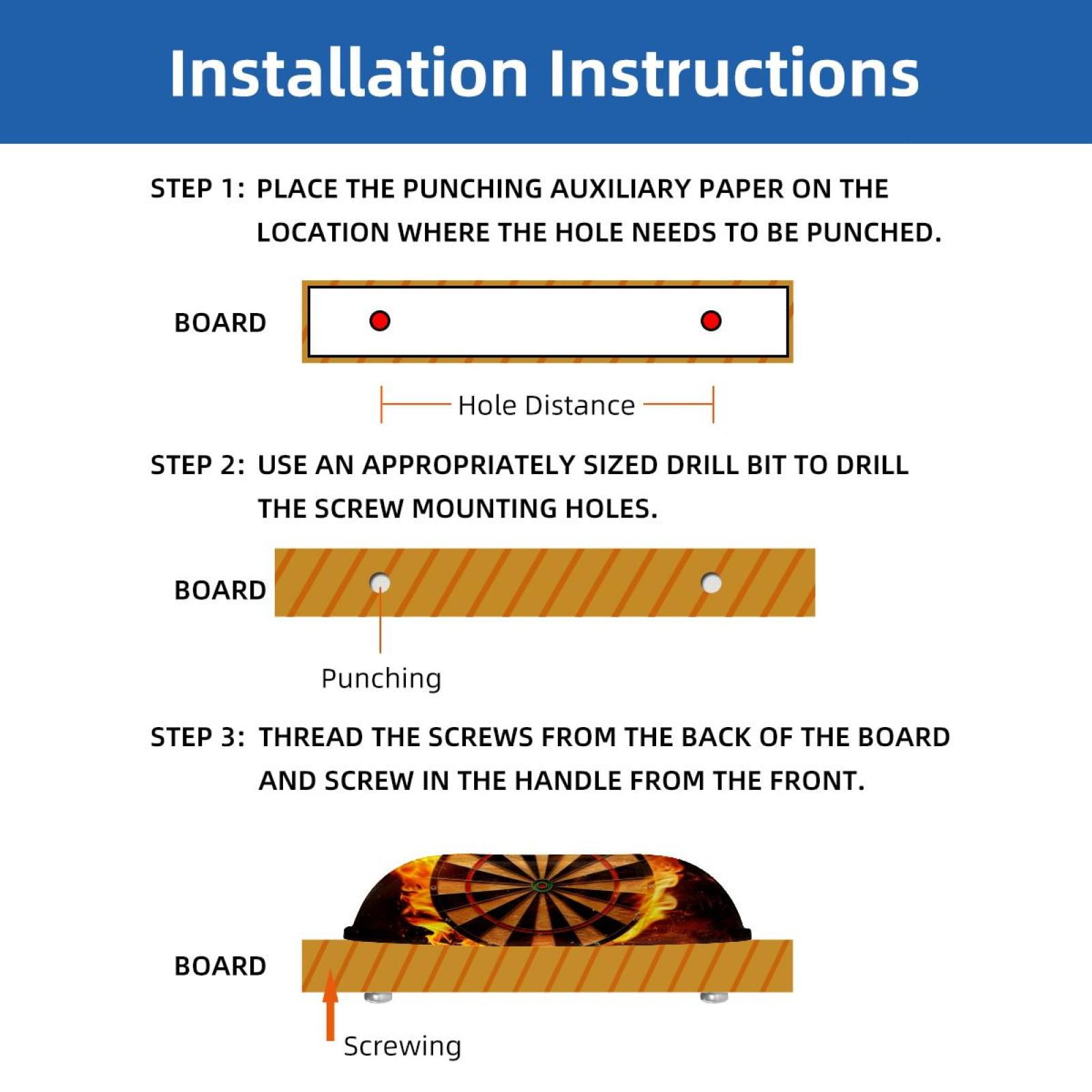 PhooArto 6 Pcs Cup Drawer Pulls, Fire Darts Board Shell Shape Handles Cabinet Knobs for Dresser Cupboard Closet Wardrobe with Screws