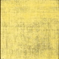 thumbnail image 1 of Ahgly Company Machine Washable Indoor Square Solid Yellow Modern Area Rugs, 6' Square, 1 of 1