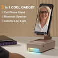 thumbnail image 3 of Gifts for Men Him,  Phone Stand with  Speaker& Color Changing Light,  Gifts for Women Dad Her Husband, Birthday Gifts for Men, 3 of 7