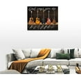 thumbnail image 4 of Guitar Wall Art Christian God Pictures Wall Decor Guitar Music Canvas Painting Prints Bible Verse Home Decorations Framed Artwork for Bathroom Bedroom Living Room 12"x16", 4 of 6