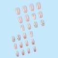 thumbnail image 4 of FCOGIN Medium Coffin Acrylic False Nail, Press on Nail, Pink, Rinestone, Glitter, Flower, 24 Pieces, 4 of 6