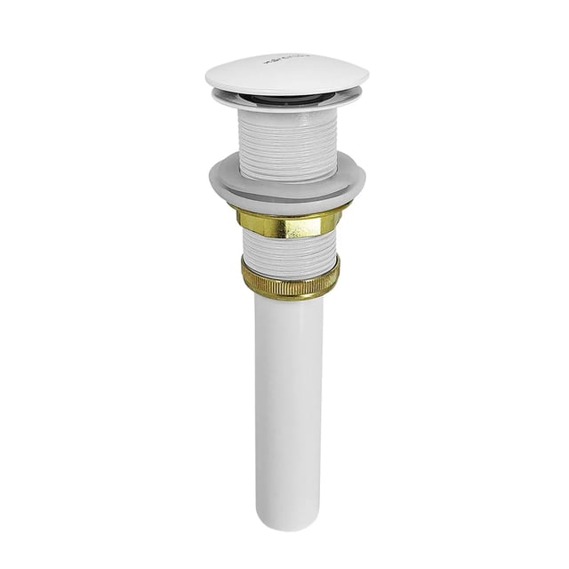 Contra De Push Blanco Tipo Hongo Para Lavabo Sin Rebosadero