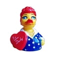 thumbnail image 2 of CelebriDucks I Love Ducky! Rubber Duck Bath Toy, 2 of 4