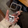 thumbnail image 1 of KARL case iphone 14 11 13 12 X XS Pro Max xr Mini Samsung Galaxy S23 S22 ultra plus holiday gift No Cambia Amarillo A Prueba De Golpes Funda Transparente Para Teléfono, 1 of 4