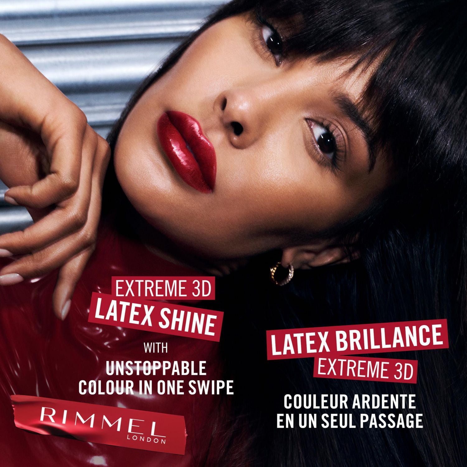 Rimmel Encre à lèvres Thrill Seeker Lip Latex, Rouge à lèvres liquide, Brillant à lèvres, Rouge à lèvres, Encre à lèvres, Brillance lisse, Hydratation, Acide hyaluronique, Vitamine E, Aloe vera LATEX EXTRÊME 3D BRILLANT