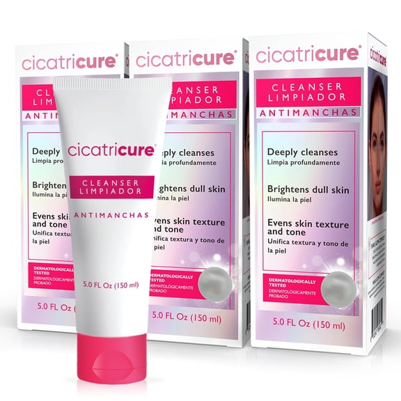 Cicatricure Antimanchas Face Wash, AHA & PHA Facial Cleanser, 5 fl. oz. (Pack of 3)