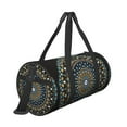 thumbnail image 3 of Gaeub Dot Mandala Lightweight Travel Cylinder Bag Gym Tote Bag Sports Training Duffle Bag with Pockets and Straps, 3 of 8