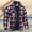 Wine, variant on Miluxas Men's Sherpa Lined Flannel Shirt Jacket,Long Sleeved Brushed Plaid Flannel Shacket Jackets Wine 10(XL)
