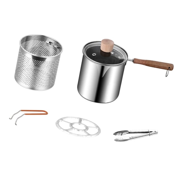 Pitycbo Deep Fryer Pot Fryer Pan Multifunction Cooking Pot French Fries Cooker Home Mini style C