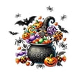 thumbnail image 2 of Orangide Halloween Window Clings, Scarecrow Pumpkin Decals Removable for Glass Door Wall Home Party Decorations, 2 of 6