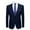 Navy, variant on Men's Slim Fit 1 Button Suit Blazer Jacket Casual Party Sport Coat