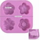 thumbnail image 4 of Flower Shape Silicone Mold, 2 Pack 4 Cavity Non-stick Food Grade Silicone Mold DIY for Chocolate, Candy, Handmade Soap and Bath Balls, 4 of 5
