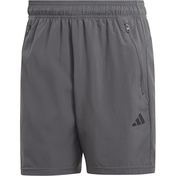 adidas Mens Essentials Woven Training Shorts (Grey/Black, Large 7")