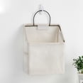 thumbnail image 4 of Laklulu 2 uds bolsa colgante de almacenamiento para cabecera de dormitorio, bolsa de almacenamiento para cesta colgante con acabado de cama, 4 of 5