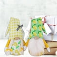 thumbnail image 5 of Lemon Gnome Scandinavian Tomte Nisse Swedish Fresh Lemon Elf Home Farmhouse Kitchen Decor Easy Peasy Shelf Summer Tiered Tray Decorations, Set of 2, 5 of 10