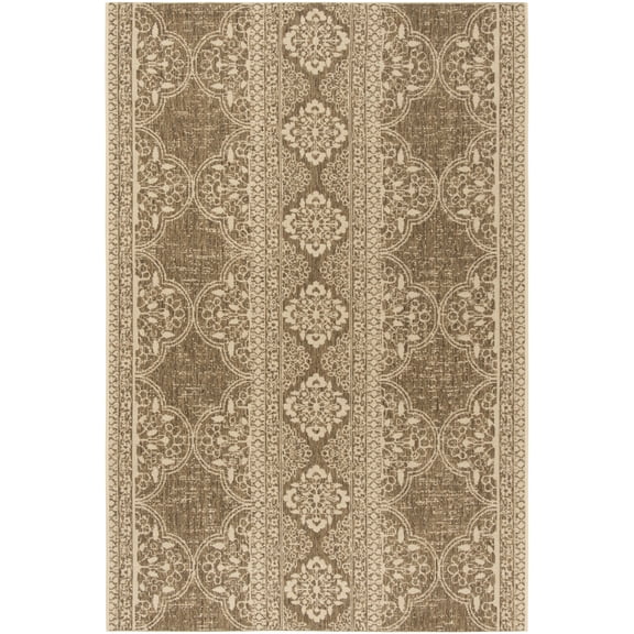 SAFAVIEH Beach House Justine Geometric Indoor/Outdoor Area Rug, Cream/Beige, 2'2" x 4'