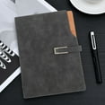 thumbnail image 2 of FRCOLOR Important Document Organizer Notebook Notepad Office 23.8X18X2CM Grey, 2 of 8
