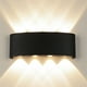 thumbnail image 4 of Luces de pared LED Jadeshay arriba y abajo Aplique de pared negro IP65, 4 of 8