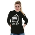 thumbnail image 3 of Never Give Up Rhino to Unicorn Gym Long Sleeve TShirt Men Women Brisco Brands S, 3 of 6