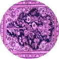 thumbnail image 1 of Ahgly Company Indoor Round Persian Purple Traditional Area Rugs, 8' Round, 1 of 4
