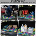 thumbnail image 3 of Qpednta Tropical Leaf Trunk Mat 29"x39" All Weather Cargo Liner for SUV, Polyester Carpet Non-Slip Backing Machine Washable Rear Cargo Protection Car Accessories Fits Sedan Truck, 3 of 7