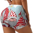 thumbnail image 1 of Balery Christmas Pantalones cortos de entrenamiento estampados para mujer, sin costuras, ajustados, para gimnasio, yoga, correr, deportes, ejercicio activo, fitness.-Medium, 1 of 8