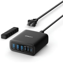 Anker Desktop Charger, Fast Charging USB C Charger, 112W Max 6-Port Charging Station