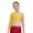Yellow, variant on Miutii Kids Girls Shiny Rhinestone Irregular Shoulder Lyrical Jazz Ballet Dance Crop Tops Athletic Yoga Sports Skating Shirts Blue 6