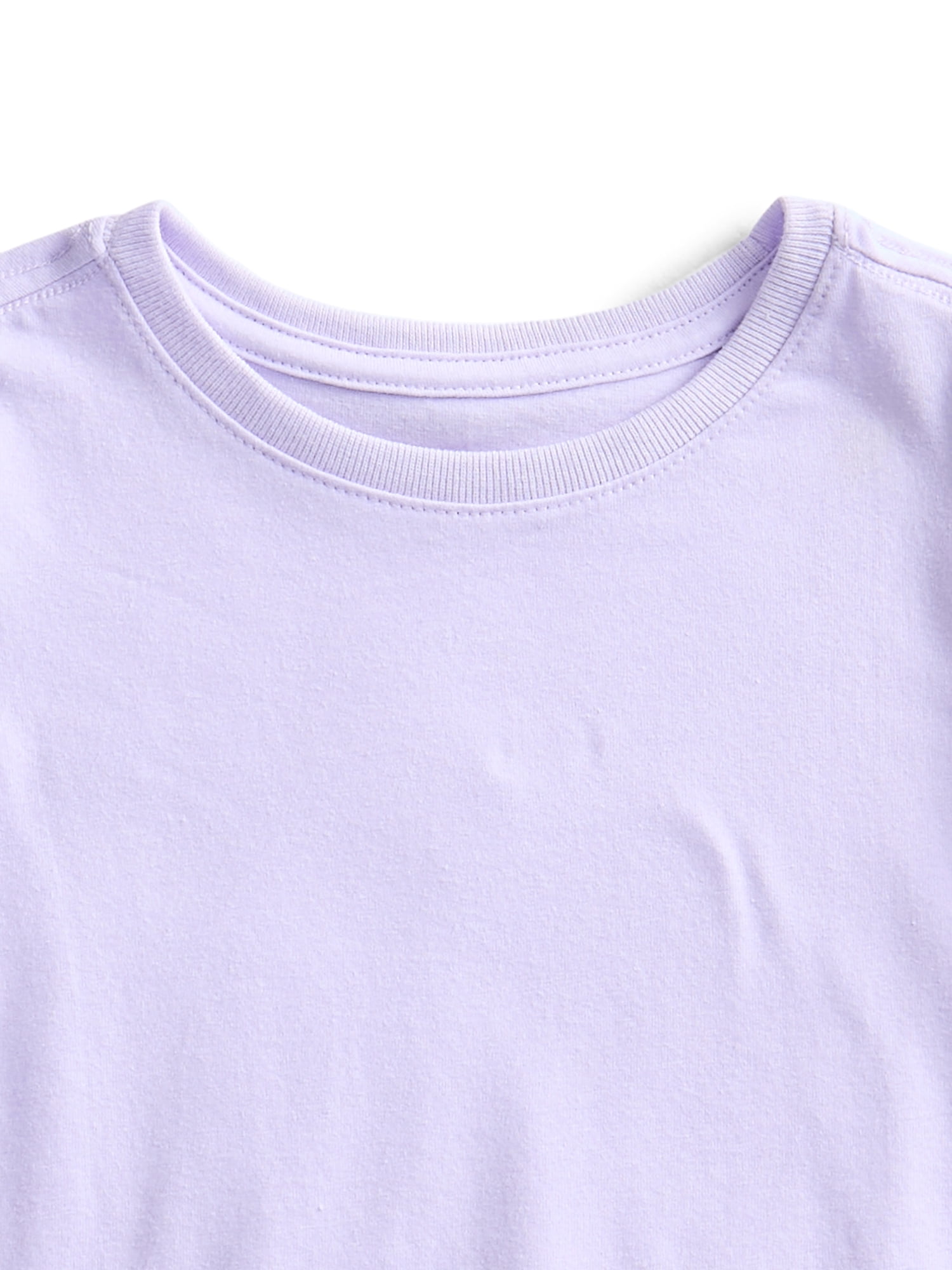 Wonder Nation Toddler Girls Tees with Short Sleeves, 3-Pack, Sizes 18M-5T
