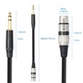 thumbnail image 1 of Cable TRS a XLR de 1/1 8/3/5/10 M 635mm conector de cuarto de pulgada de PVC equilibrado a Cable de micrófono XLR para micrófono/mezclador, 1 of 8
