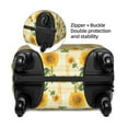 thumbnail image 2 of Kdxio Yellow White Plaid Sunflower Pattern Luggage Cover for Travel,Elastic and Durable,Fits 18-32 Inch,Anti-Scratch Suitcase Protector-No luggage included, 2 of 5