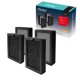 thumbnail image 1 of Flintar Paquete De 4 Filtros De Repuesto Hepa Verdaderos Lv-H128-Rf Compatibles Con El Purificador De Aire Lv-H128 Sistema De Filtración Hepa Verdadero H13 De 3 Etapas Número De Pieza Lv-H128-4, 1 of 4