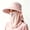 B_ Pink, variant on UTSJKR Womens Integrated Face Guard Sun Hat for Spring Trail Walk with Extended Brim for Lawn Workout Riverside Picnic Lightweight Ventilated Fit Anti-UV Daily Outdoor Headwear Black