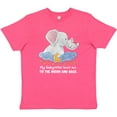thumbnail image 3 of Inktastic My Babysitter Loves me to the Moon and Back Elephant Family Youth T-Shirt, 3 of 5