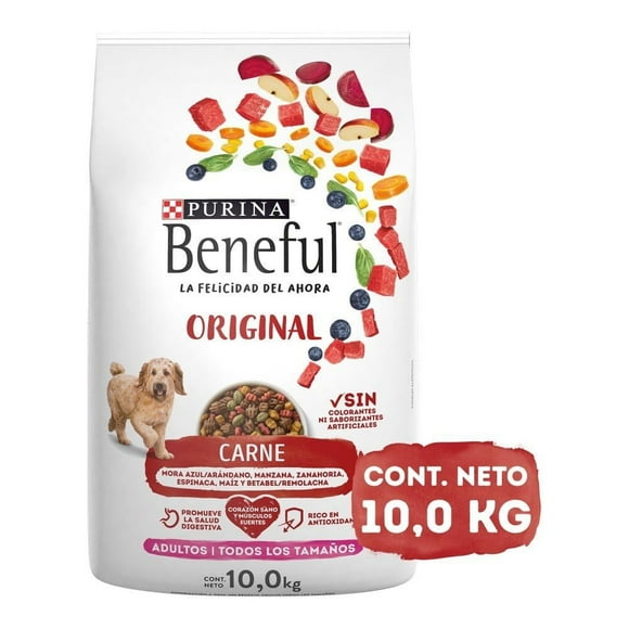 Croquetas para Perro Purina Beneful Adultos todos los tamaños carne 10kg