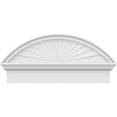 thumbnail image 3 of Ekena Millwork 30"W x 14-3/8"H x 2-3/4"P Segment Arch Sunburst Architectural Grade PVC Combination Pediment, 3 of 7
