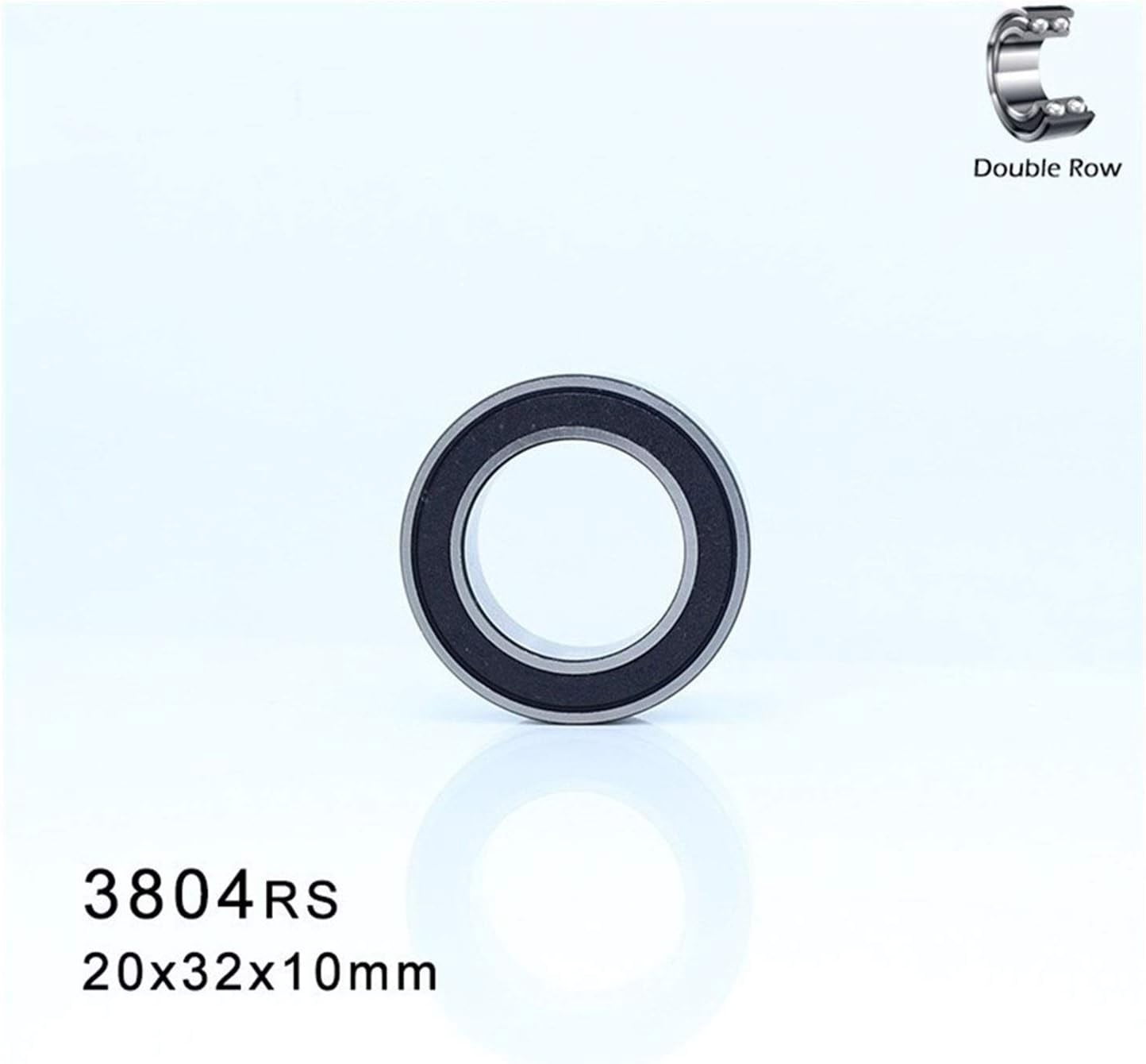 63804 3804 RS 3804-2RS Hybrid Ceramic Bearing 20 * 32 * 10 mm 1 PC Double Row Sealed Angular Contact Si3N4 Ball Bearings