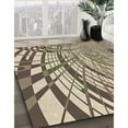 thumbnail image 2 of Ahgly Company Indoor Square Patterned Coffee Brown Area Rugs, 4' Square, 2 of 6