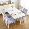 thumbnail image 3 of Tropical Butterfly Floral Dining Chair Covers Set of 4, Stretch Washable Polyester Kitchen Slipcovers, Removable Seat Protector for Gathering or Event, 3 of 7