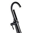 thumbnail image 4 of Ove Decors Athena Single-Handle Floor-Mounted Roman Tub Faucet with Hand Shower in Matte Black, 4 of 9