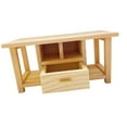 thumbnail image 2 of Milaget Table d'Appoint Miniature en Bois Réaliste Fait Main Table à Thé Mini Bureau Modèle pour 1/12, 2 of 9