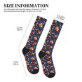 thumbnail image 4 of Rateoe Cute Foxes Compression Socks for Women and Men 20-30mmHg-Circulation Support Socks Knee High Nurse Pregnant Running Medical and Travel Athletic, 4 of 7