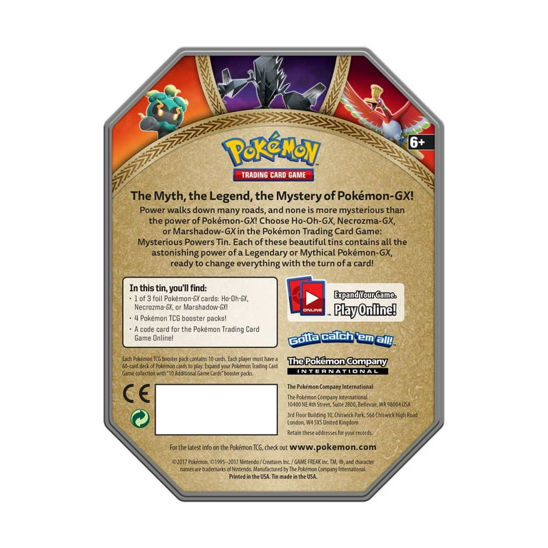 Pokémon TCG Mysterious Powers Tin Ho-Oh GX - US
