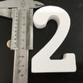 thumbnail image 2 of GOOHOCHY Wooden Table Number Holder for Wedding Decor Style White PP Material 8CM, 2 of 8