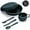 3.Green, variant on WarmH Camping Mess Kit with Bowl, Plate, Cup, Spoon, Fork, Knife and Carry Bag, Plastic Camping Accessories Essentials Gear for Travel, Camping, Picnic, Outdoor, Easy to Carry & Store