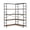 Rustic Oak, variant on CAPHAUS Corner Bookshelf, 5 Tier L-Shaped Bookcase, Modern Display Shelf, Large Industrial Corner Shelf Stand with Heavy Duty Metal Frame, for Living room, Home Office, Rustic Oak