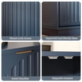 thumbnail image 4 of WARAYZ Arched Sideboard with 45° Beveled Design, Adjustable Shelves, Easy Assembly & Maintenance, Blue, 4 of 9